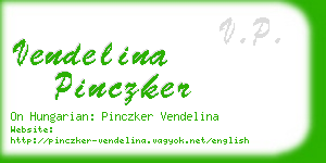 vendelina pinczker business card